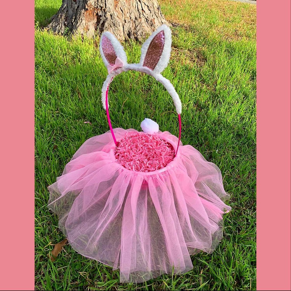 🎀 Pink Custom Easter Basket 🎀